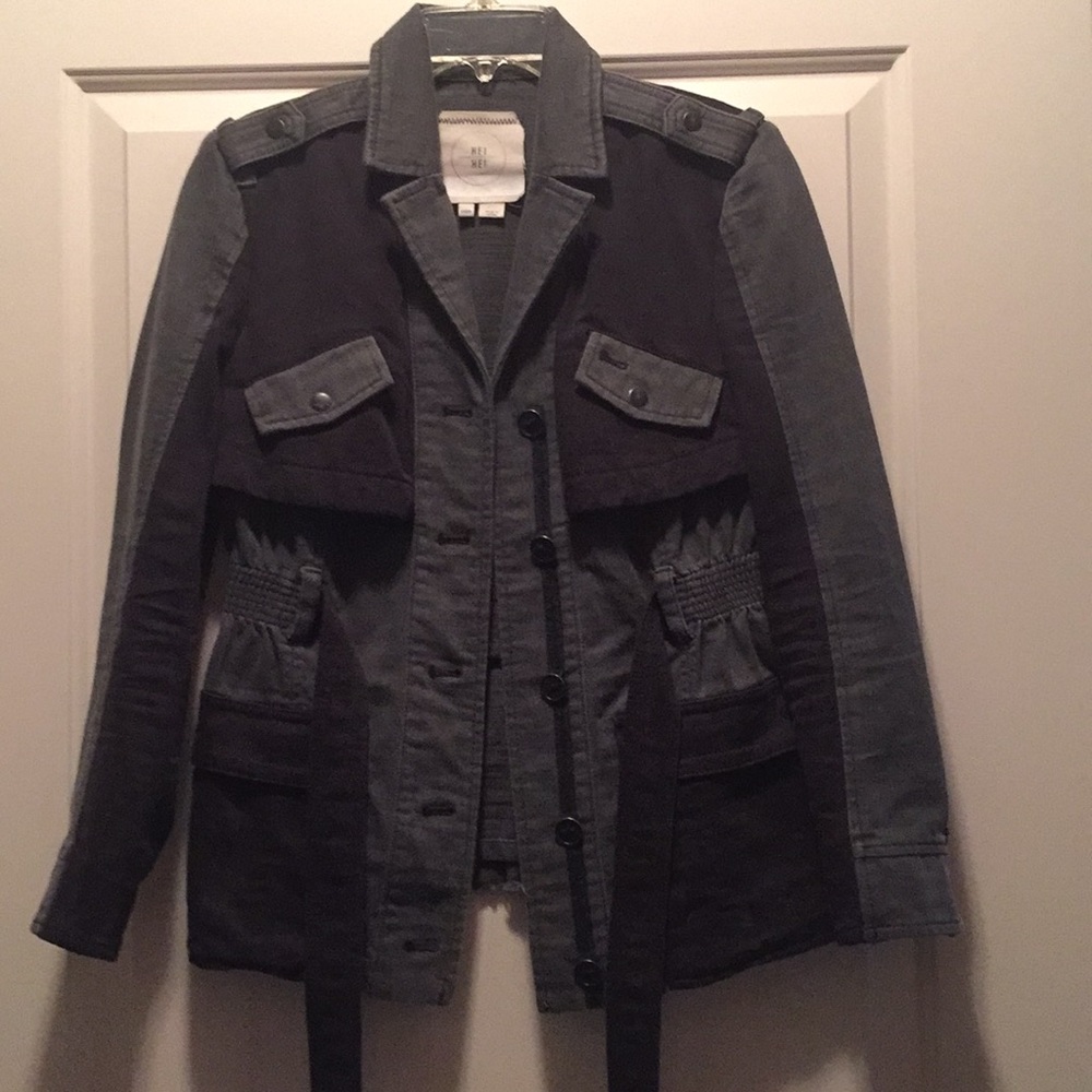 HEI HEI Anthropologie Grey and Black Jacket, XXSP